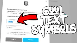 How To Get Text Symbols In Your Fortnite Name!