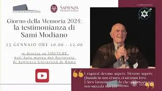 Giorno della Memoria 2024: la testimonianza di Sami Modiano