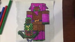 Как нарисовать ПИГЛИНА из Minecraft / МАЙНКРАФТ 