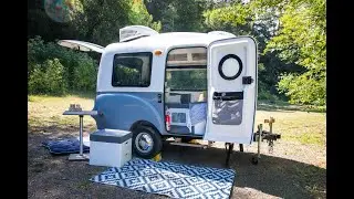 Happier Camper! Amazing Retro Styled Caravan Trailer that Adapts to Fit Your Needs