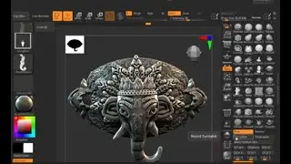 How to create Ganesha Temple jewelry in Zbrush #1234 Complete process #zbrush