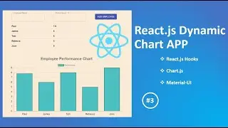 React.js - (#3) Create / Build Dynamic Chart / Bar Chart Using Chart.js & Material UI Step by Step