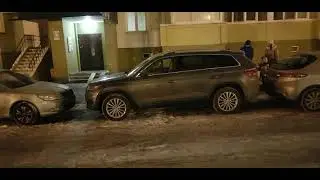 Skoda Kodiaq FrontAssist в действии, ассистенты и ретрограды