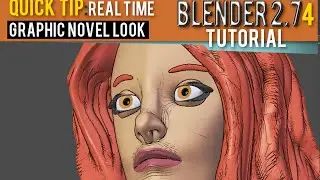 Quick Tip how make a real time graphic Novel look in Blender 2.74