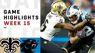 Saints vs. Panthers Week 15 Highlights | NFL 2018