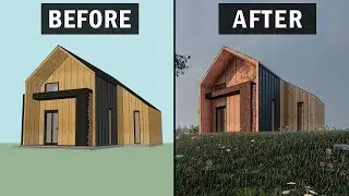 Lumion 9 Wood House Exterior Workflow (PhotoRealistic Render)