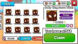 I OPENED 7500 VOLCANIC Eggs and GOT THIS in Arms Wrestle Simulator