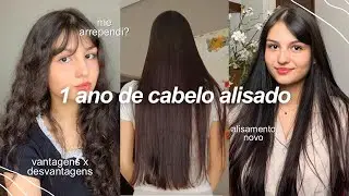 ME ARREPENDI DE ALISAR O CABELO? | 1 ano de cabelo alisado pós transição capilar, meu alisamento