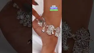 New designer oxidised big flower silver dulhan Payal,with 70% discount on instant first order#payal