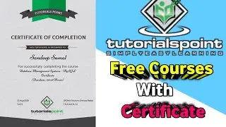 Tutorialspoint Free Courses ☑️ with Free Certificate ☑️