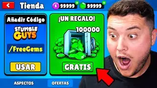 PROBE CODIGOS SECRETOS en la TIENDA para CONSEGUIR GEMAS GRATIS de STUMBLE GUYS!