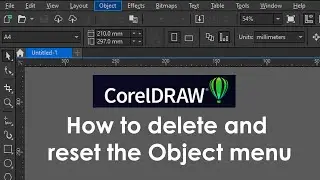 How to delete and reset the Object menu