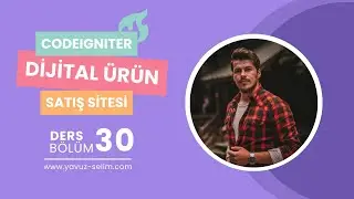 CodeIgniter Ajax ile Dijital Ürün Satış Sitesi Eğitimi Bölüm 30 | Profil Düzenle + Şifremi Değiştir