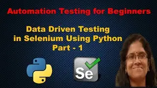 Data Driven Testing in Selenium Using Excel - Part 1| Automation Testing in Tamil