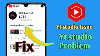 yt studio problem today? yt studio analytics not showing? yt studio dashboard not showing problem?