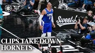 Westbrook double-double and Harden hot from 3 take down the Hornets | LA Clippers Highlights