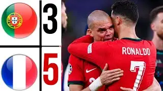 PORTUGAL - FRANCE EURO 2024 HIGHLIGHTS | Cristiano Ronaldo Vs Kylian Mbappe  🤯😱🔥