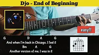 Tutorial Guitar ( End of Beginning - Djo ) Chord easy for beginners