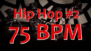 75 BPM - Hip Hop #2 - 4/4 Drum Beat - Drum Track