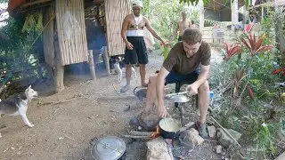 Foreigner Cooking American Meal For Philippine Family - Province Life Lockdown