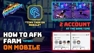 (Story) Auto Farm Mobile 2 ACCOUNT at Same TIme in Anime Defenders Roblox 🇮🇩