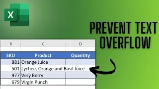 Prevent Text from Filling Adjacent Cells - MS Excel