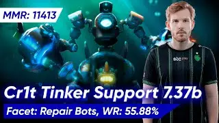 🔊 Cr1t TINKER SUPPORT 7.37b Repair Bots | Dota 2 Pro Gameplay