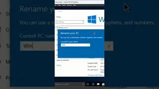 Change Computer Name (hostname) in Windows.  
