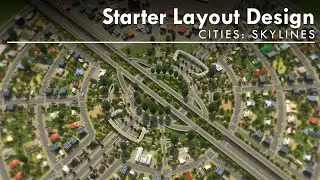 The Epicenter | Starter Layout Tutorial | NO MODS | Cities: Skylines Inspiration