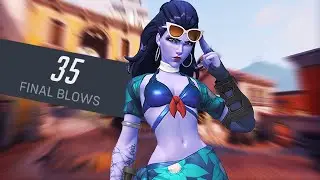 46 Elims - My Best Widowmaker Game So Far - Overwatch 2 Widowmaker Gameplay