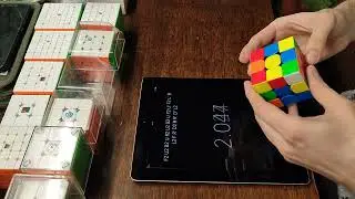 Rubik's cube average of 12 - 11.86