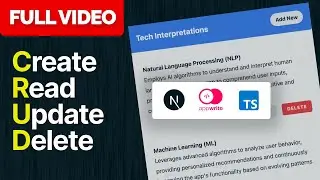 Master Next.js and AppWrite: Complete Guide to Building a CRUD Application [Full Tutorial]