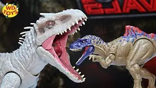 DESTROY N DEVOUR INDOMINUS REX UNBOXED!! Jurassic World Fallen Kingdom Mattel Dino Rivals WD Toys