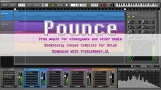 Pounce - free 120bpm ambient song and template for MuLab