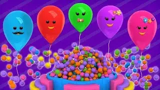 Learn Colors with Balloons Finger Family | Finger Family Songs