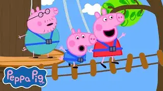 Peppa's Wobbly Bridge Challenge! 🐽 | Peppa Pig Full Episodes