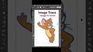 convert image to Vector use Image Trace #png #victor #image #trace #adobe #illistrator #shorts