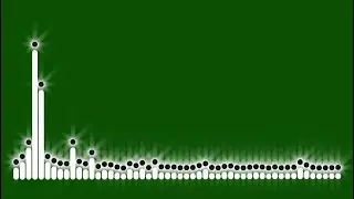 New green screen line audio spectrum | Awesome green screen audio spectrum