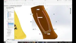 Advanced Solidworks Surface Modeling fading chamfer