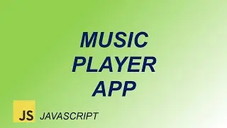 How to make Music Player app using HTML CSS and JavaScript | javascript project