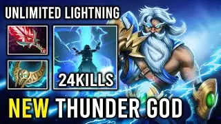 NEW THUNDER GOD 100% Unlimited Lightning Hands Electro Right Click Zeus Dota 2