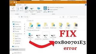 HOW to FIX: 0x800701E3 error in Windows 10