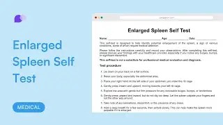 Enlarged Spleen Self Test