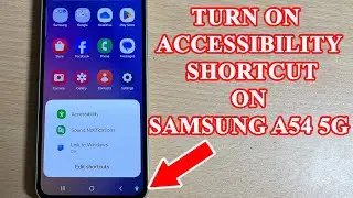 How to show accessibility menu shortcut on Samsung  A54 5G