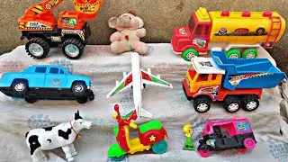 gadi wala cartoon | toy helicopter ka video | tractor train 179 dollar investment jcb