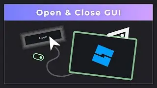 How to make your own Open & Close GUI on Roblox Studio.