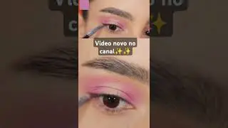 Tutorial de maquiagem rosa com glitter, super fácil até para iniciantes✨✨🤌 vem ver❤️