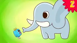 Learn Opposites Big and Small! Cute Monster song l Nursery rhymes for kids, ZooZooSong