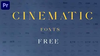 Free Cinematic Fonts for wedding highlight in premiere pro| Photoshop