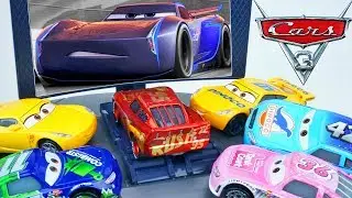 BRAND NEW DISNEY CARS RUSTEZE RACING FUNNY WRECK CRUZ TRAINS LIGHTNING DISNEY CARS 3 STORY SET